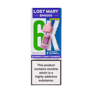 Blueberry Cherry Cranberry BM6000 Prefilled Pod + Refill by Lost Mary
