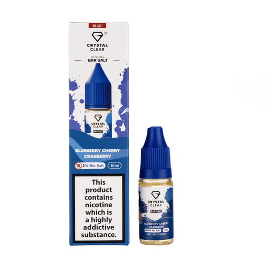 Blueberry Cherry Cranberry Nic Salt E-Liquid by Crystal Clear