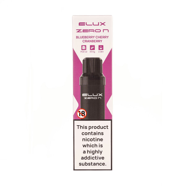 Elux Zero N Blueberry Cherry Cranberry Prefilled Pods Any 5 for £25