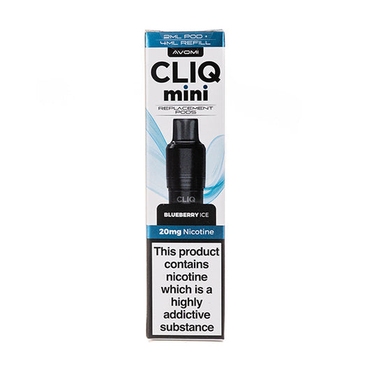 Blueberry Ice Cliq Mini Prefilled Pod + Refill by Avomi