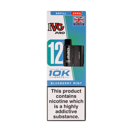 Blueberry Mint Pro 12 Prefilled Pod + Refill by IVG
