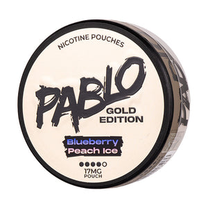 Blueberry Peach Ice Gold Edition Nicotine Pouches by Pablo