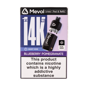Blueberry Pomegranate S7000 Prefilled Pod + Refill by Mevol
