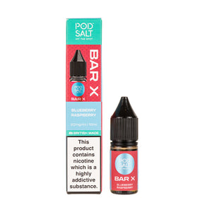 Blueberry Raspberry Nic Salt E-Liquid by Pod Salt Bar X