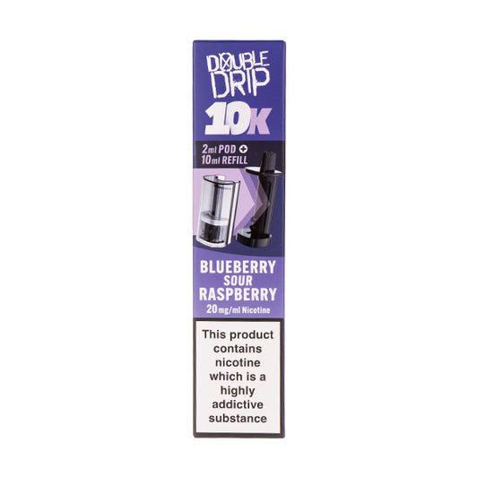 Blueberry Sour Raspberry 10k Prefilled Pod + Refill by Double Drip
