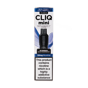 Blueberry Sour Raspberry Cliq Mini Prefilled Pod + Refill by Avomi