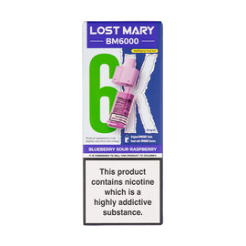 Blueberry Sour Raspberry BM6000 Prefilled Pod + Refill by Lost Mary