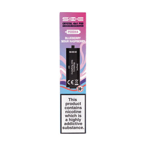 Blueberry Sour Raspberry Crystal 4 in 1 Prefilled Pods by SKE