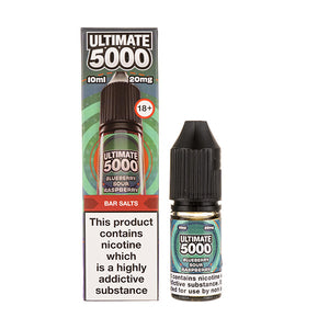 Blueberry Sour Raspberry Nic Salt E-Liquid by Ultimate 5000 Bar Salt