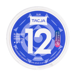 Blueberry Sour Raspberry Nicotine Pouches by Tacja 6mg per pouch strength