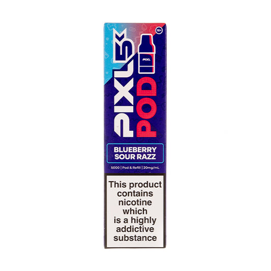 Blueberry Sour Razz 5K Prefilled Pod + Refill by Pixl