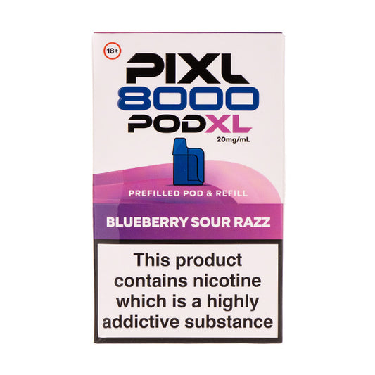 Blueberry Sour Razz Pixl 8000 Prefilled Pod + Refill by Pixl