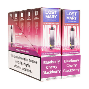 Lost Mary Nera 15k Prefilled Pod + Refill [Box of 10] - Blueberry Cherry Blackberry