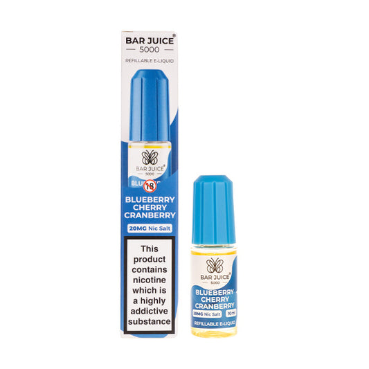 Blueberry Cherry Cranberry Nic Salt E-Liquid by Bar Juice 5000