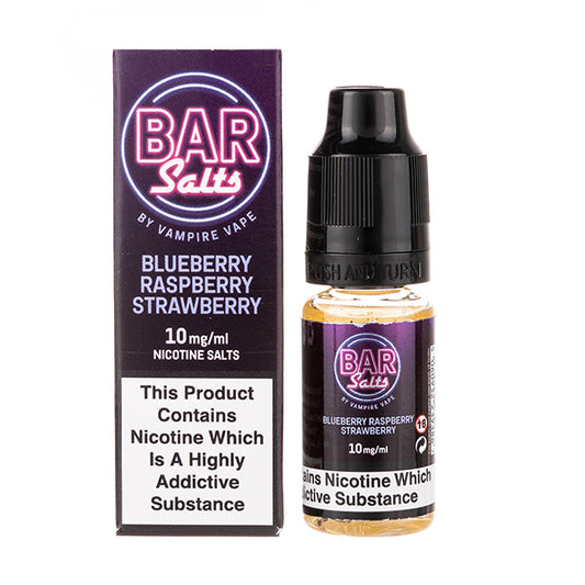 Blueberry Raspberry Strawberry Nic Salt E-Liquid by Vampire Vape Bar Salts - 10mg 