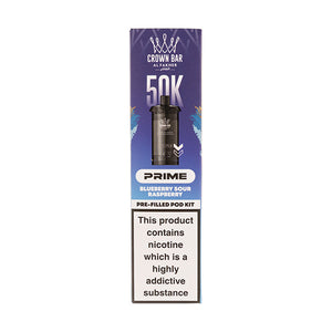 Blueberry Sour Raspberry 50K Hypermax Prime Prefilled Pod + Refill by Al Fakher
