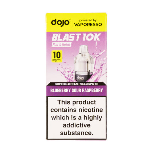 Blueberry Sour Raspberry Dojo Blast 10K Prefilled Pod + Refill by Vaporesso 10mg