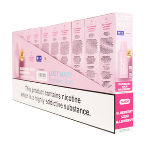 Lost Mary BM600 Prefilled Pods - 2PK [Box of 10] - Blueberry Sour Raspberry
