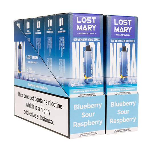 Lost Mary Nera 15k Prefilled Pod + Refill [Box of 10] - Blueberry Sour Raspberry