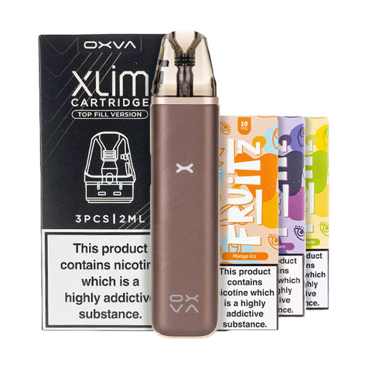 OXVA Xlim Go 2 Pod Kit Bundle Brown Ripple