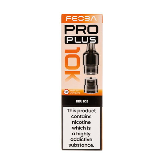 Bru Ice Plus 10K Prefilled Pod + Refill by Feoba