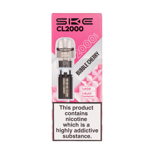 Bubble Cherry CL2000 Prefilled Pod + Refill by SKE
