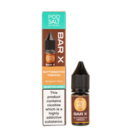 Butterscotch Tobacco Nic Salt E-Liquid by Pod Salt Bar X