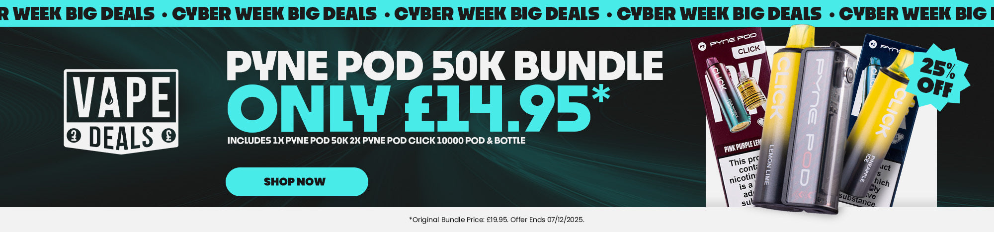 Pyne Pod 50K Cyber Monday Week Special