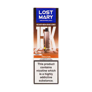 Lost Mary Nera 15k Cherry Cola Prefilled Pod + Refill | Vape Superstore Lost Mary Nera 15k Cherry Cola Prefilled Pod + Refill | Vape Superstore