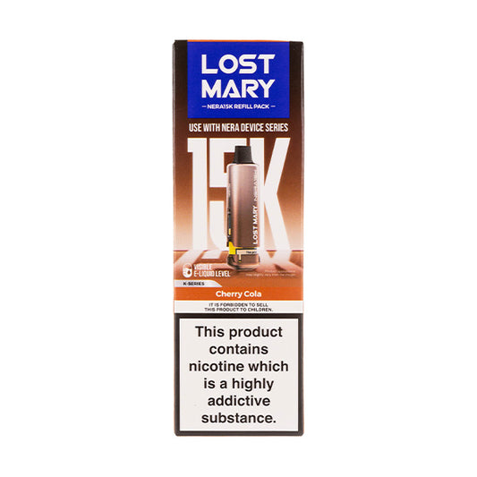 Lost Mary Nera 15k Cherry Cola Prefilled Pod + Refill | Vape Superstore Lost Mary Nera 15k Cherry Cola Prefilled Pod + Refill | Vape Superstore