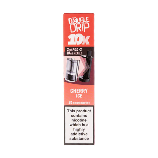 Cherry Ice 10k Prefilled Pod + Refill by Double Drip