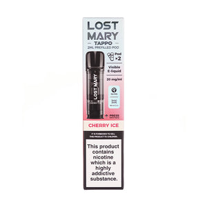 Lost Mary Tappo Cherry Ice Prefilled Pods - Any 5 for 25 Lost Mary Tappo Cherry Ice Prefilled Pods - Any 5 for 25