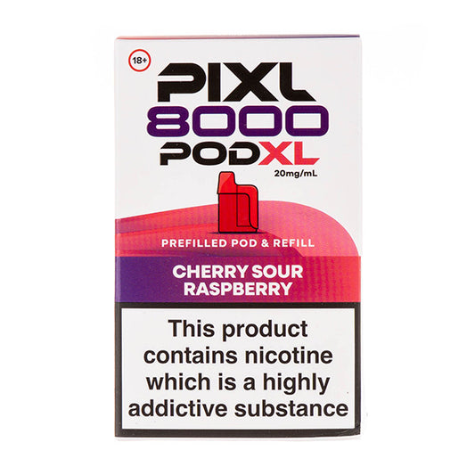 Cherry Sour Raspberry Pixl 8000 Prefilled Pod + Refill by Pixl