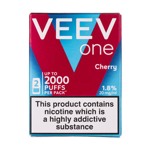 Cherry Veev One Prefilled Pods by Veev - 2,000 Puffs Per Pack! Cherry Veev One Prefilled Pods by Veev - 2,000 Puffs Per Pack!