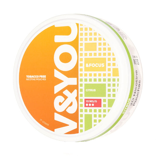 Citrus &Focus Nicotine Pouches by V&YOU