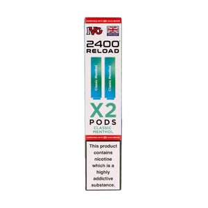 ClassicMentholIVG2400ReloadReplacementPods-2Pack