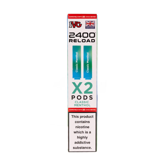ClassicMentholIVG2400ReloadReplacementPods-2Pack