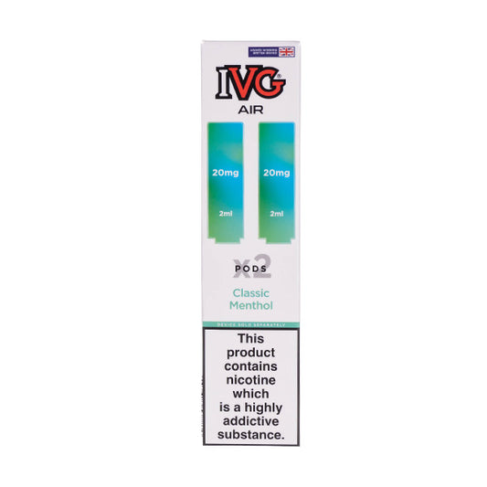 IVG Air Pro Classic Menthol Prefilled Pods | Any 5 for 25 IVG Air Pro Classic Menthol Prefilled Pods | Any 5 for 25
