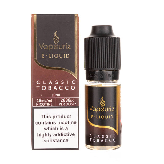 Classic Tobacco E-Liquid by Vapouriz Premium - 18mg