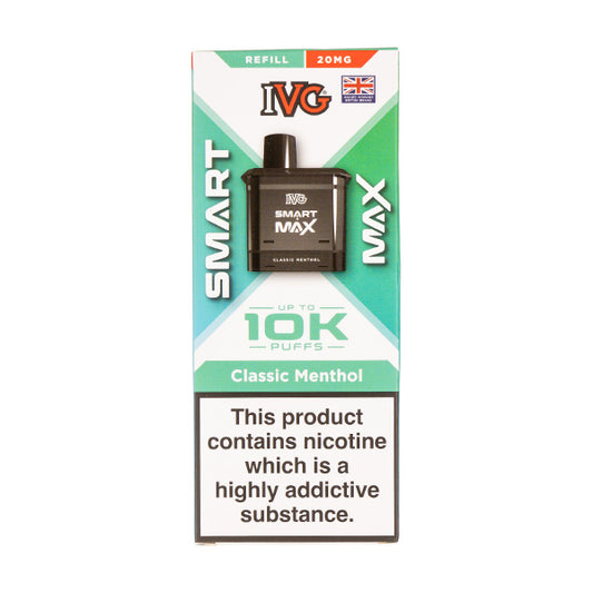 Classic Menthol Smart Max Prefilled Pod + Refill by IVG