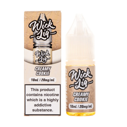 Creamy Cookie Nic Salt E-Liquid by Wick Liq Bar Juice