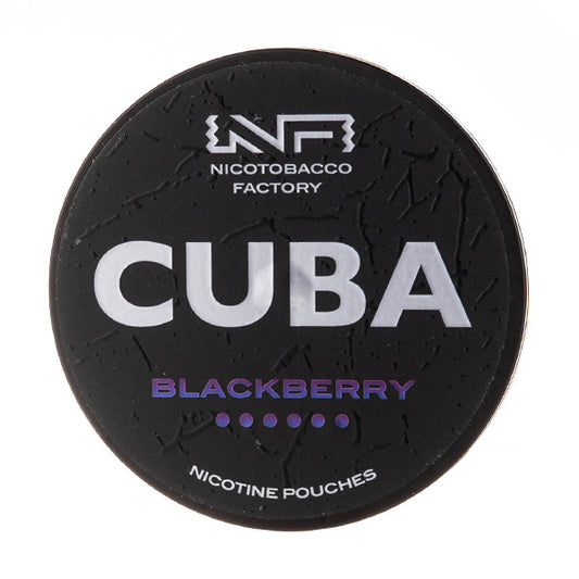 Blackberry Nicotine Pouches by Cuba Black 43mg