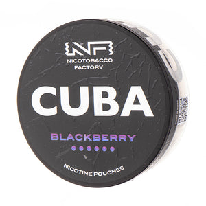 Blackberry Nicotine Pouches by Cuba Black