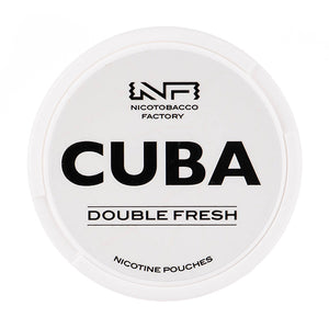 Double Fresh Nicotine Pouches by Cuba White