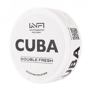 Double Fresh Nicotine Pouches by Cuba White