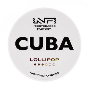 Lollipop Nicotine Pouches by Cuba White