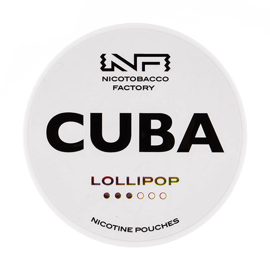 Lollipop Nicotine Pouches by Cuba White
