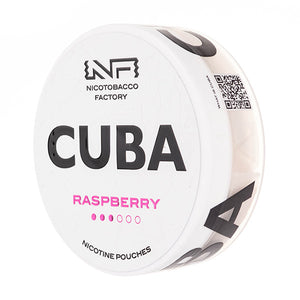 Raspberry Nicotine Pouches by Cuba White