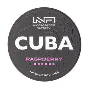 Raspberry Nicotine Pouches by Cuba Black