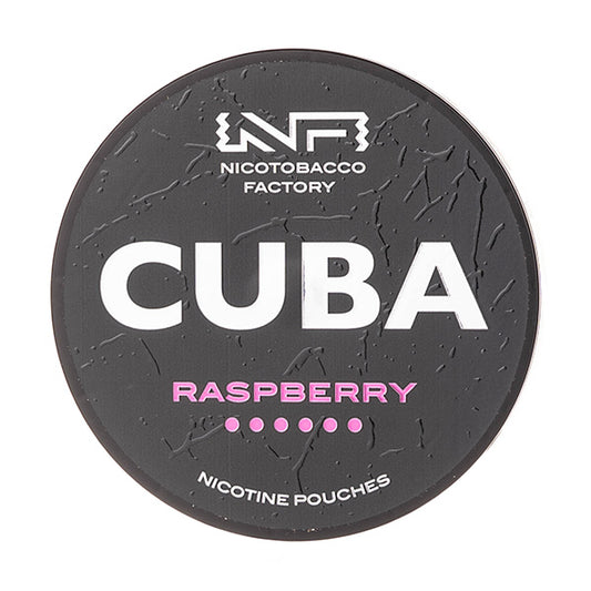 Raspberry Nicotine Pouches by Cuba Black